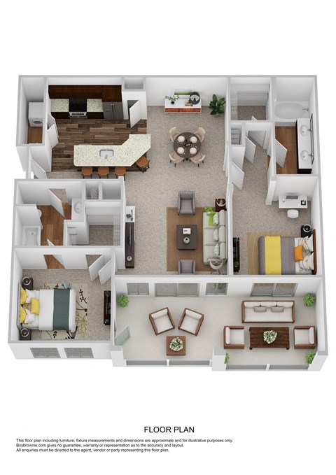 a floor plan is shown for a 3d floor plan